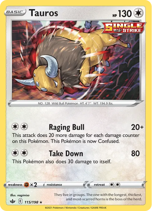 Tauros - Reverse Holo