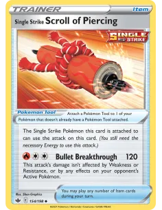 Single Strike Scroll of Piercing - Reverse Holo