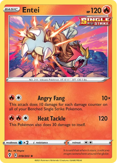 Entei - Reverse Holo
