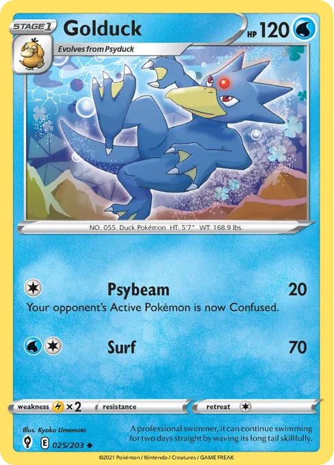 Golduck - Reverse Holo