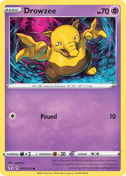 Drowzee - Reverse Holo