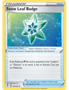 Snow Leaf Badge - Reverse Holo