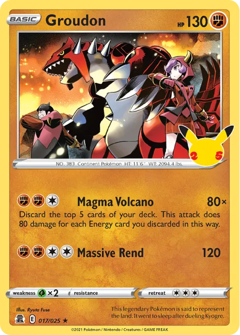 Groudon - Reverse Holo