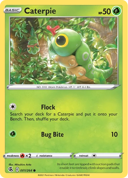 Caterpie - Reverse Holo