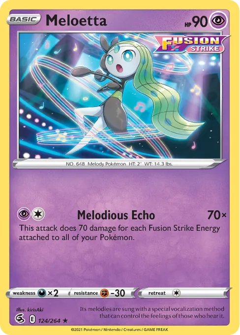 Meloetta - Reverse Holo