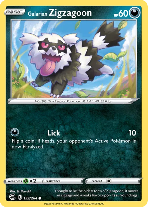 Galarian Zigzagoon - Reverse Holo