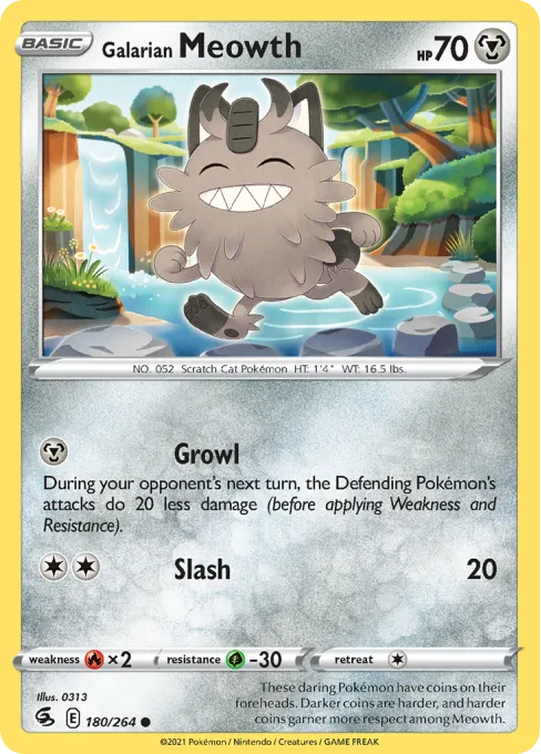 Galarian Meowth - Reverse Holo