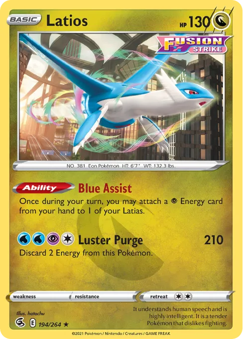 Latios - Reverse Holo