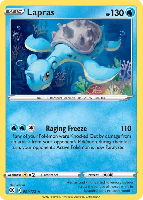 Lapras - Reverse Holo