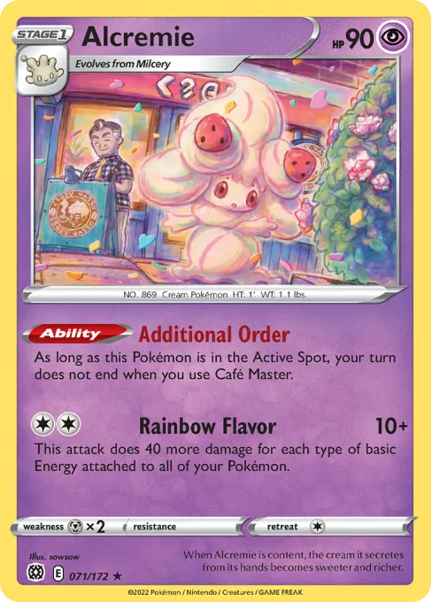 Alcremie - Reverse Holo