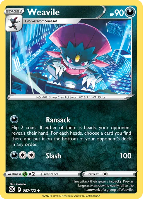 Weavile - Reverse Holo