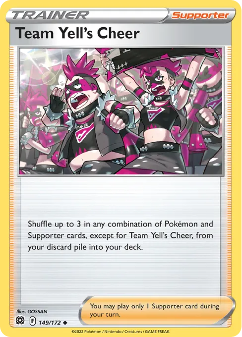 Team Yell's Cheer - Reverse Holo