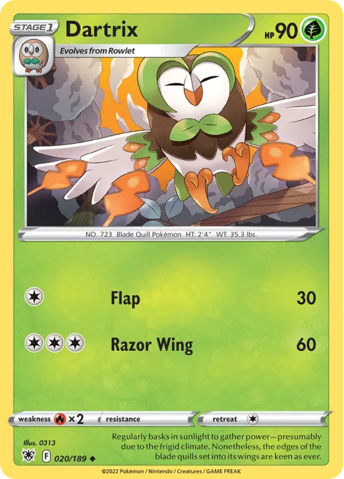Dartrix - Reverse Holo
