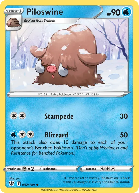 Piloswine - Reverse Holo