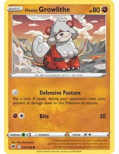 Hisuian Growlithe - Reverse Holo