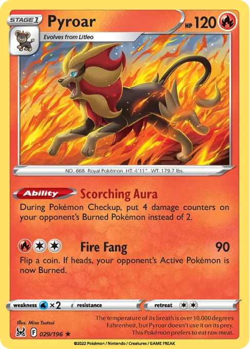 Pyroar - Reverse Holo