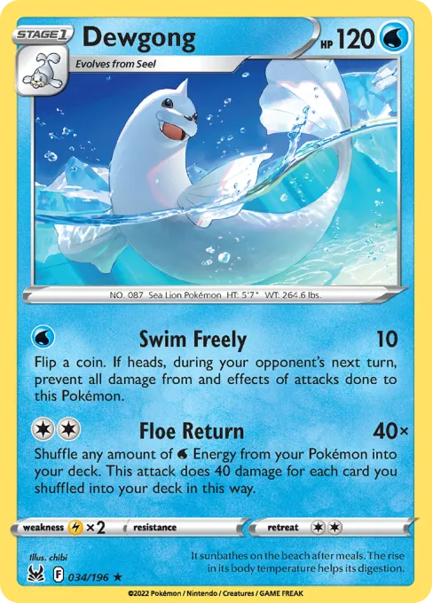 Dewgong - Reverse Holo