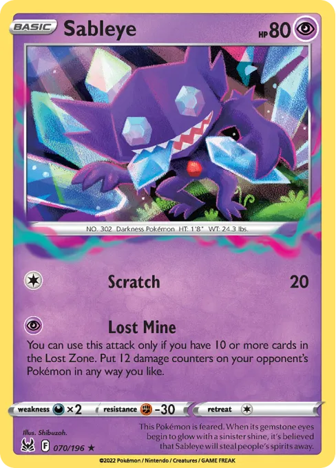 Sableye - Reverse Holo