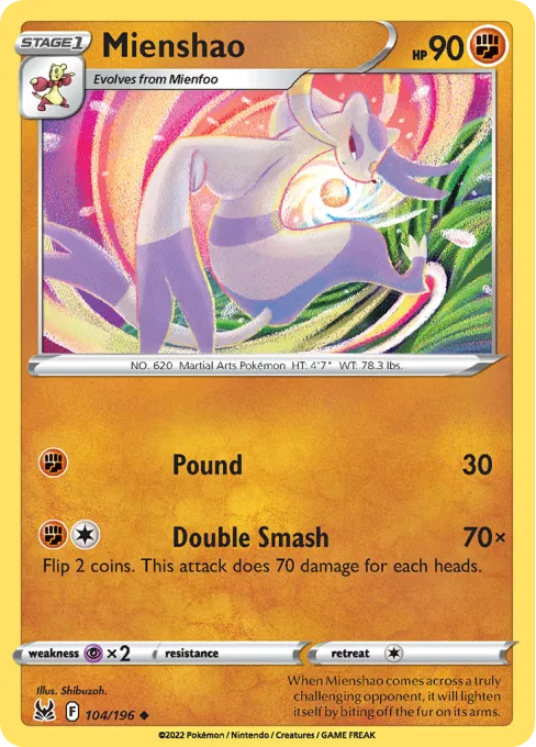 Mienshao - Reverse Holo