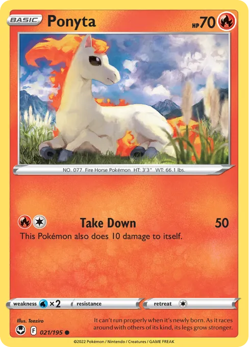 Ponyta - Reverse Holo