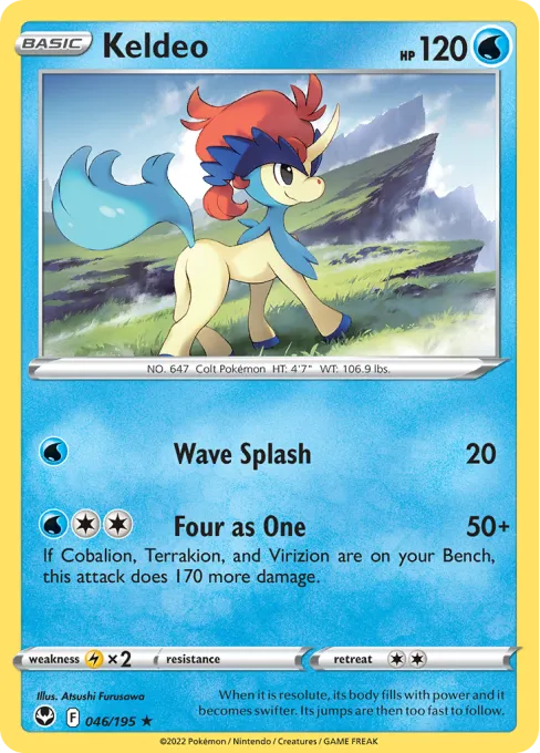 Keldeo - Reverse Holo