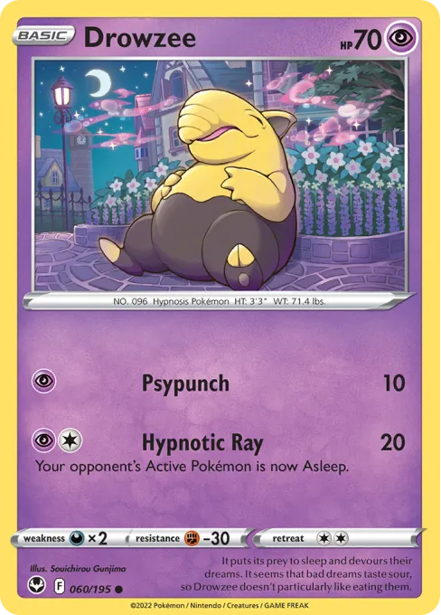 Drowzee - Reverse Holo