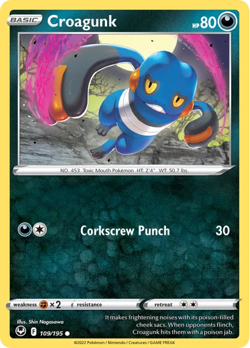 Croagunk - Reverse Holo