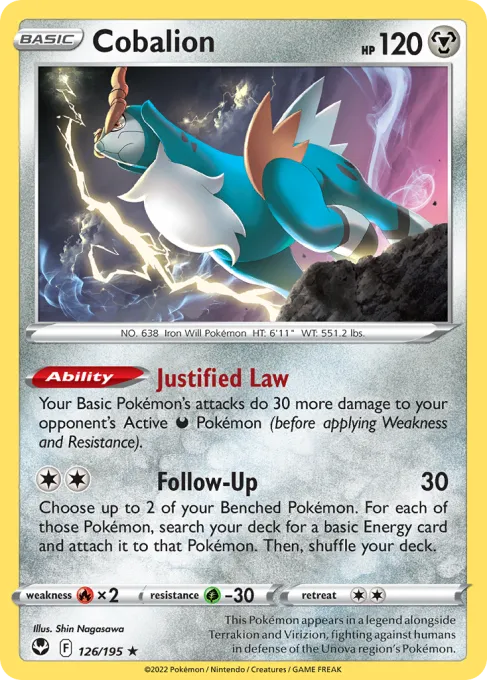 Cobalion - Reverse Holo
