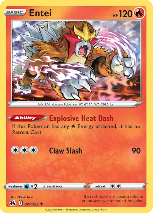 Entei - Reverse Holo