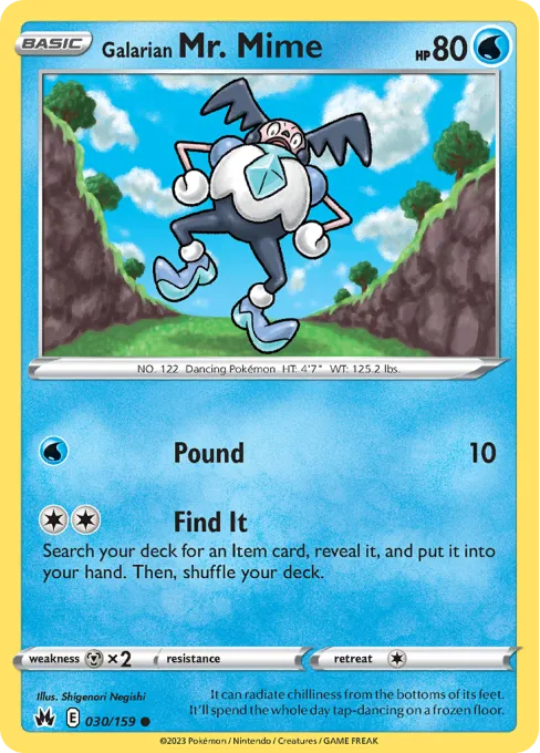 Galarian Mr. Mime - Reverse Holo
