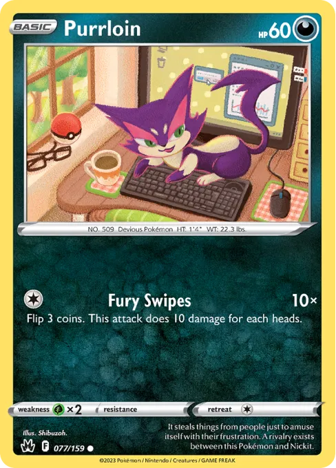 Purrloin - Reverse Holo