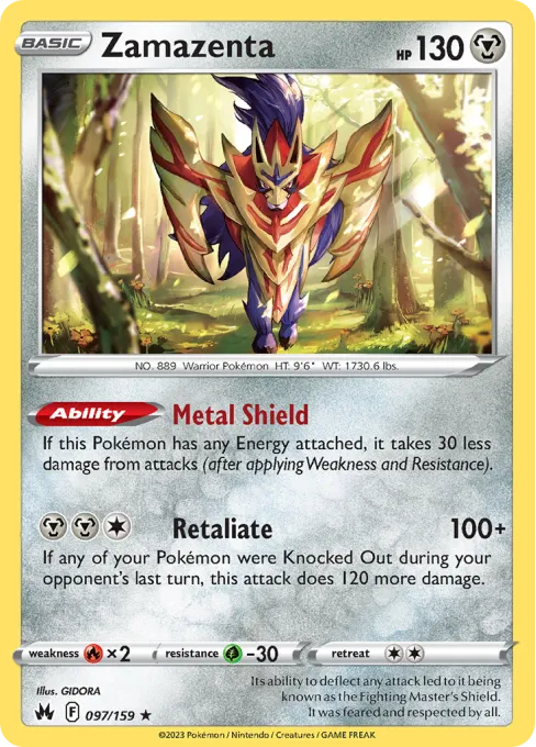 Zamazenta - Reverse Holo