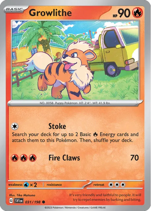 Growlithe - Reverse Holo