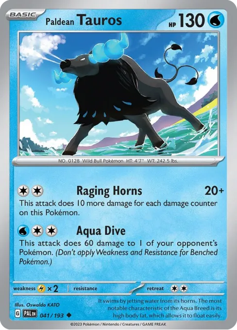 Paldean Tauros - Reverse Holo