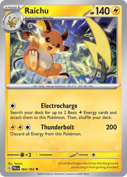 Raichu - Reverse Holo