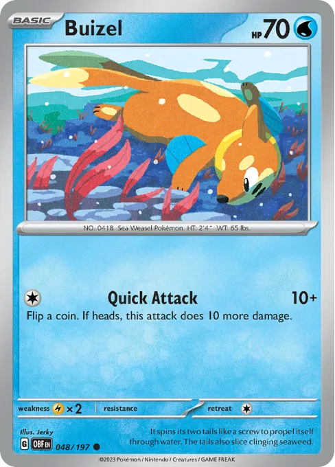 Buizel - Reverse Holo