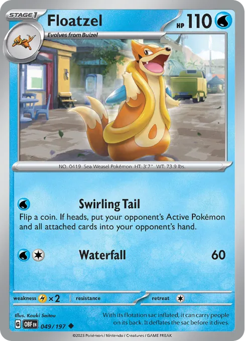 Floatzel - Reverse Holo