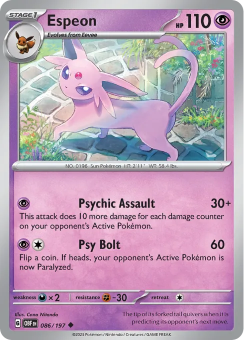 Espeon - Reverse Holo