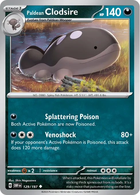 Paldean Clodsire - Reverse Holo