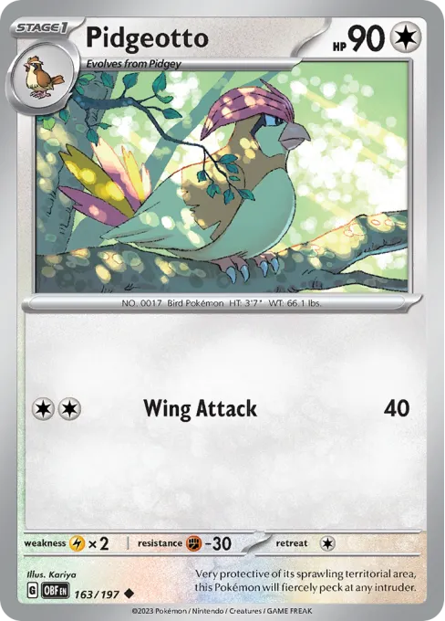 Pidgeotto - Reverse Holo