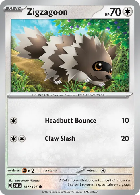 Zigzagoon - Reverse Holo