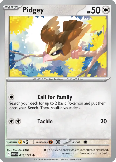 Pidgey - Reverse Holo