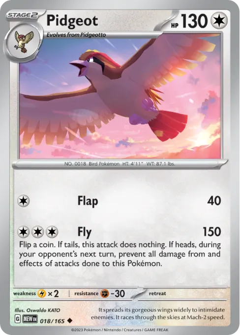 Pidgeot - Reverse Holo