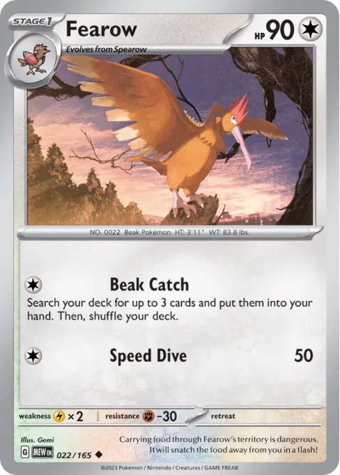 Fearow - Reverse Holo