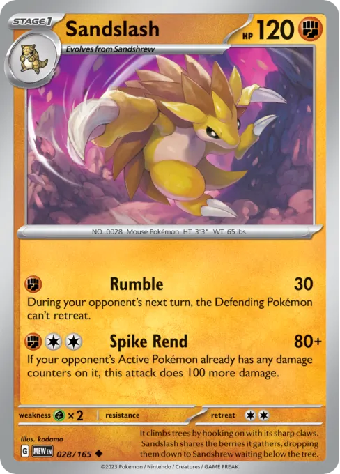 Sandslash - Reverse Holo