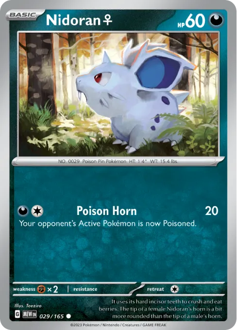 Nidoran ♀ - Reverse Holo