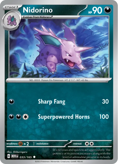 Nidorino - Reverse Holo