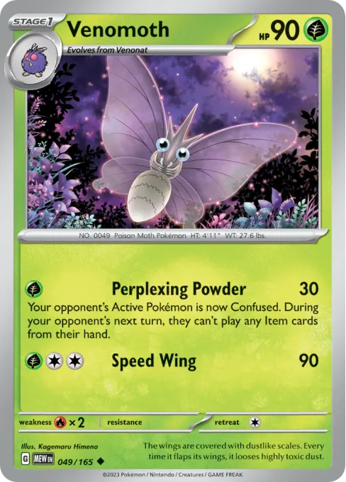 Venomoth - Reverse Holo
