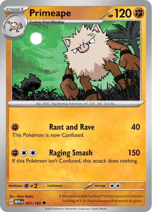 Primeape - Reverse Holo
