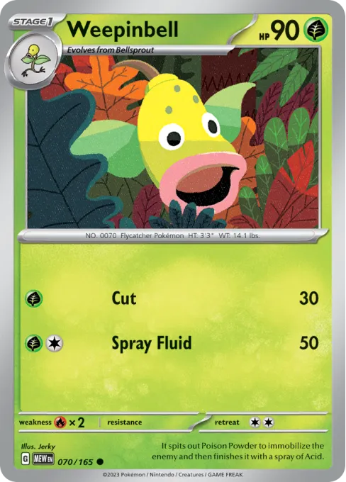 Weepinbell - Reverse Holo